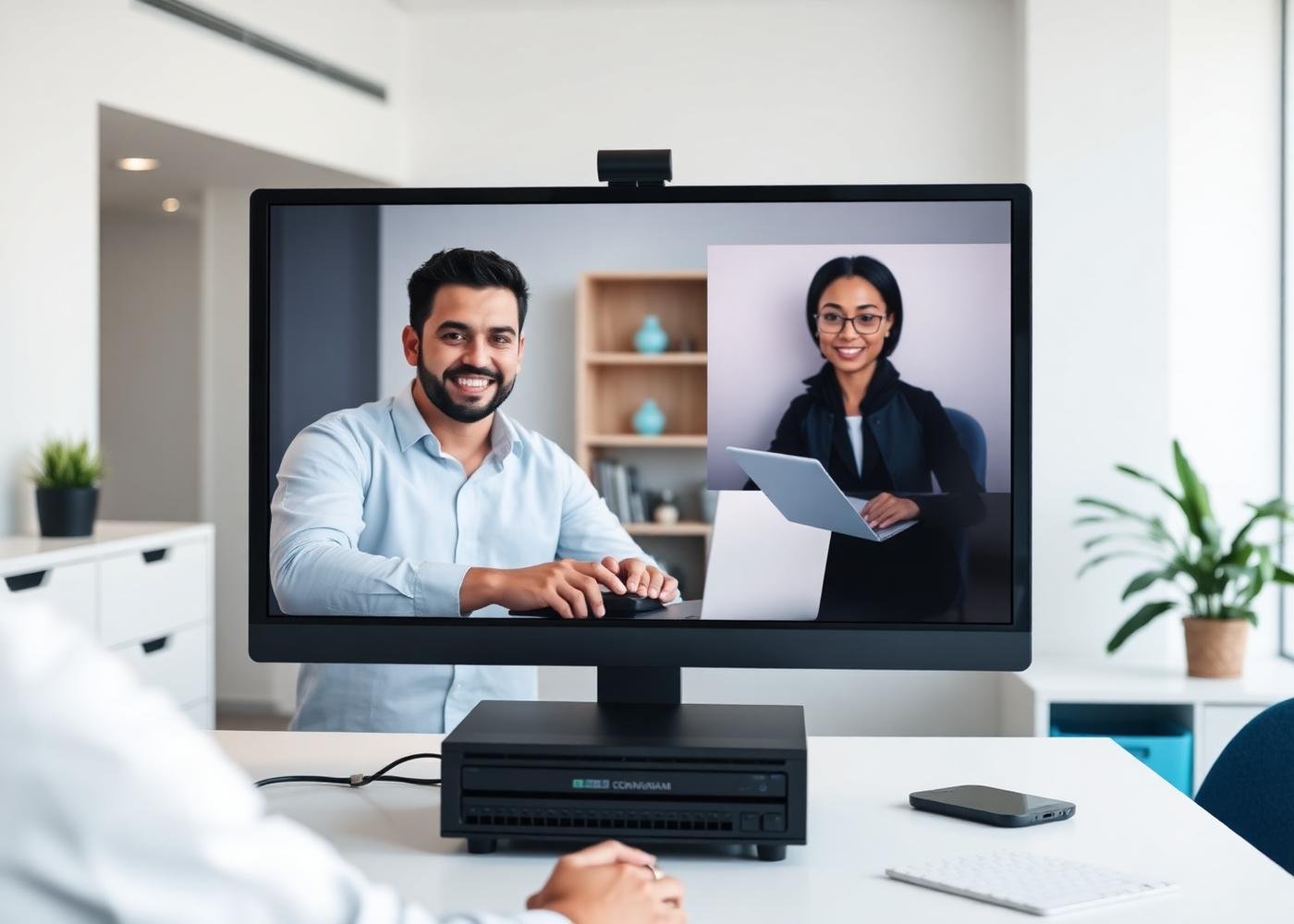 Remote video consultation between a recovery engineer and client